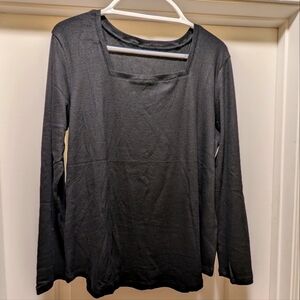Long sleeve, L, Square neck shirt